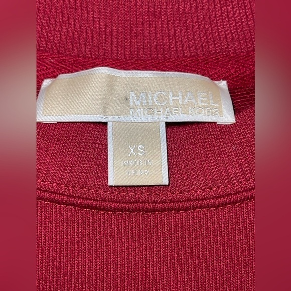 Michael Michael Kors Burgundy Sweatshirt with Rhinestones Size XS - Picture 5 of 5
